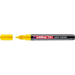 Marker olejowy e-791 EDDING, 1-2mm, żółty