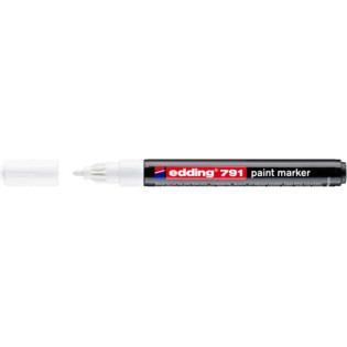 Marker olejowy e-791 EDDING, 1-2mm, biały