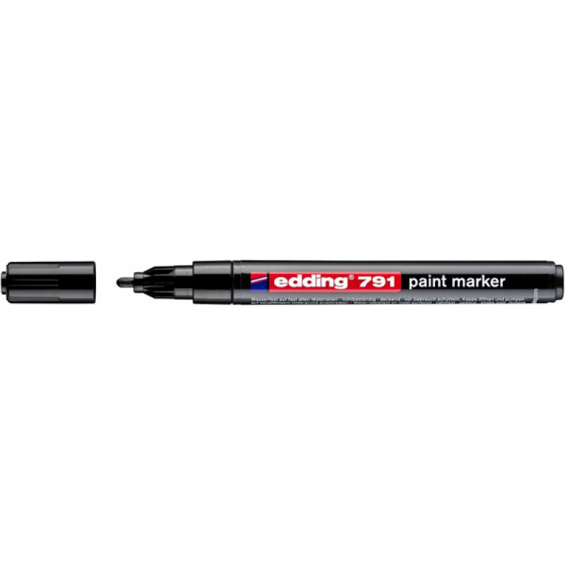 Marker olejowy e-791 EDDING, 1-2mm, czarny