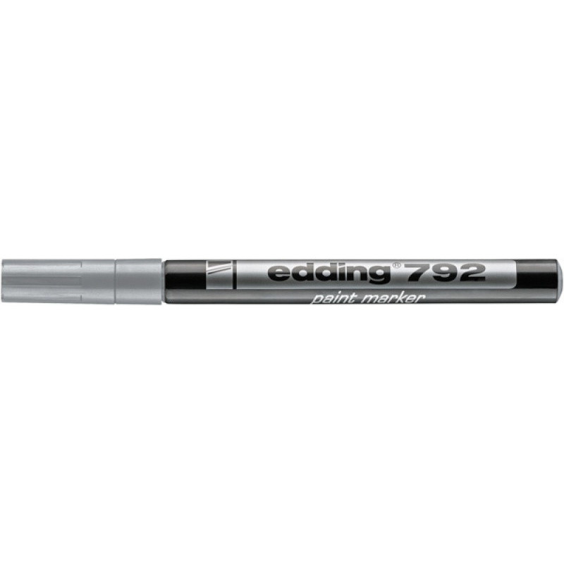 Marker olejowy e-792 EDDING, 0,8mm, srebrny