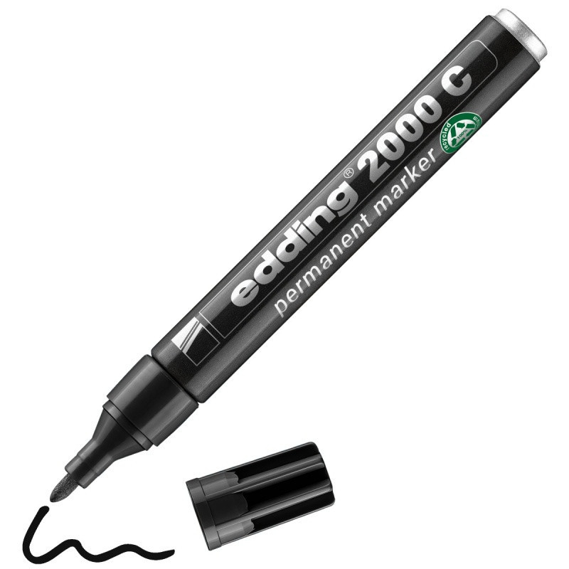 Marker permanentny e-2000c EDDING, 1,5-3mm, czarny