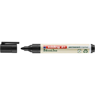 Marker permanentny e-21 EDDING ecoline, 1,5-3mm, czarny
