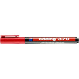 Marker permanentny e-370 EDDING, 1mm, czerwony