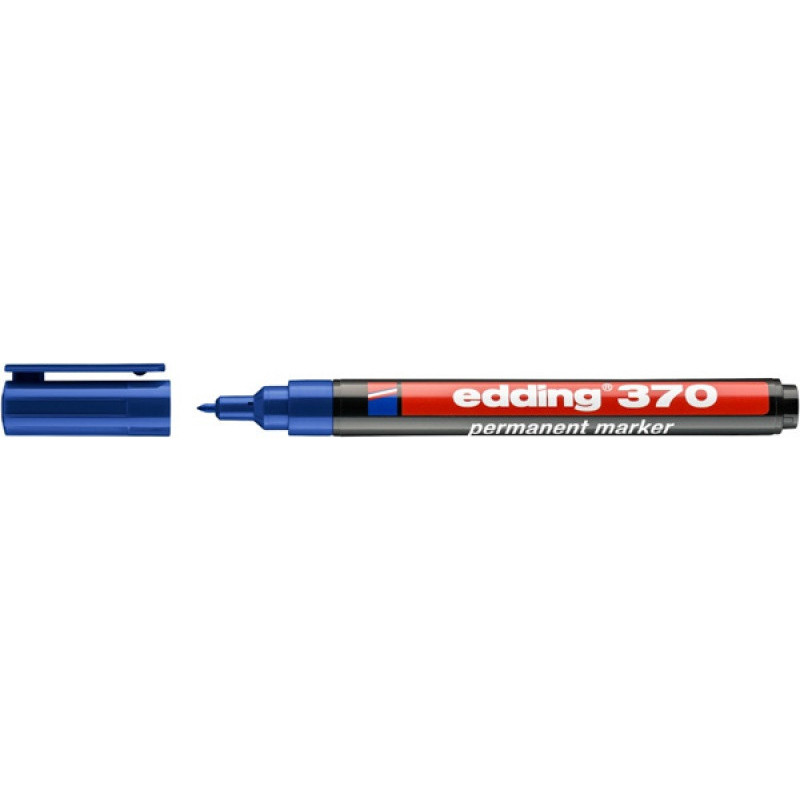 Marker permanentny e-370 EDDING, 1mm, niebieski