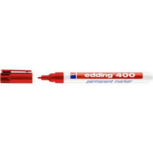 Marker permanentny e-400 EDDING, 1mm, czerwony