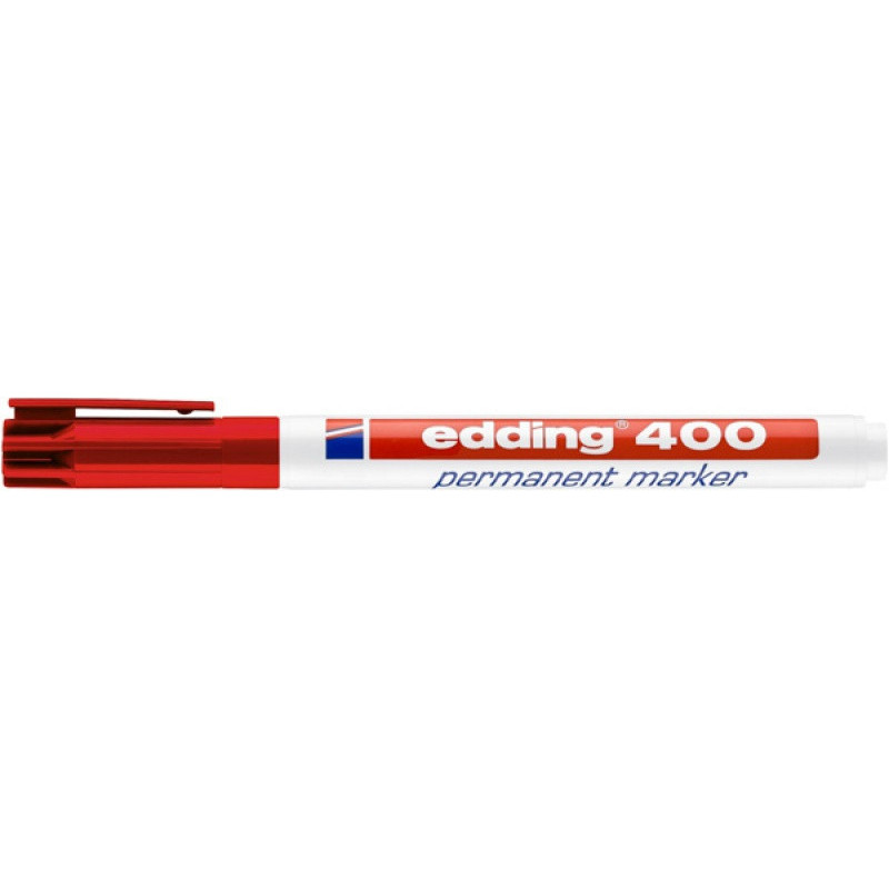 Marker permanentny e-400 EDDING, 1mm, czerwony