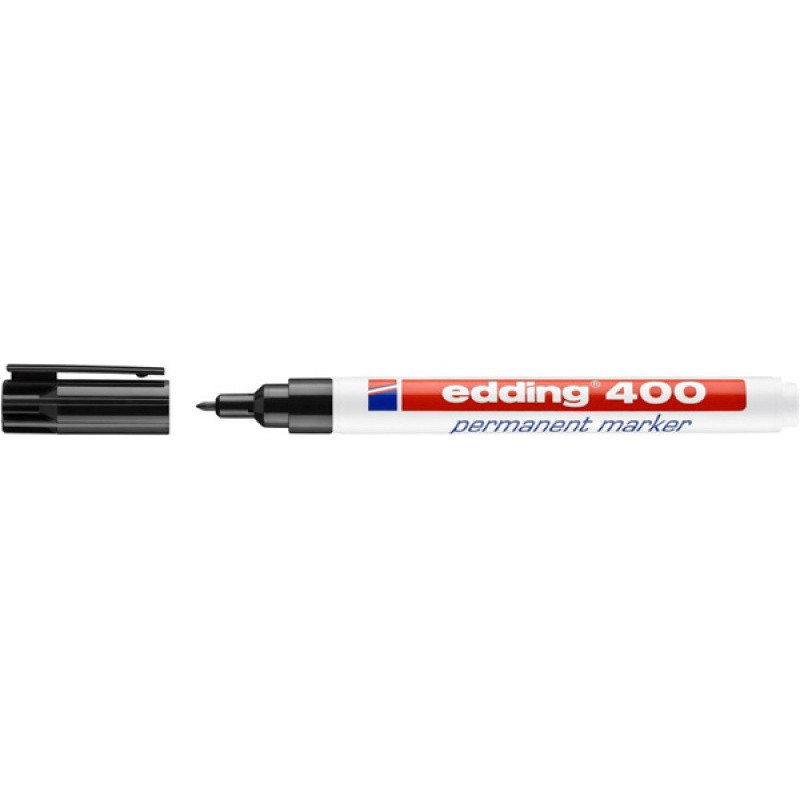 Marker permanentny e-400 EDDING, 1 mm, czarny