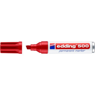 Marker permanentny e-500 EDDING, 2-7 mm, czerwony