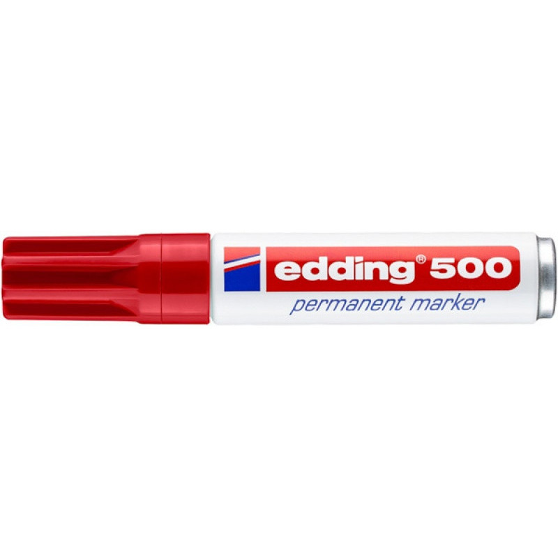 Marker permanentny e-500 EDDING, 2-7 mm, czerwony