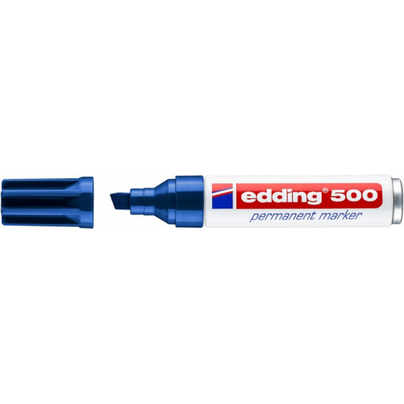 Marker permanentny e-500 EDDING, 2-7mm, niebieski