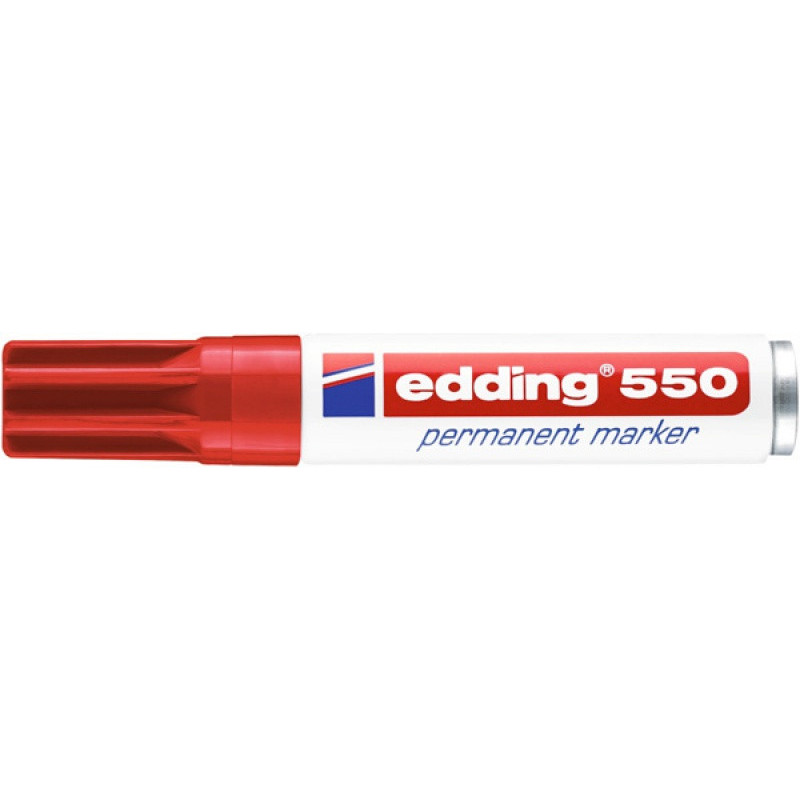Marker permanentny e-550 EDDING, 3-4 mm, czerwony