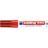 Marker permanentny e-550 EDDING, 3-4 mm, czerwony