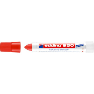 Marker przemysłowy w paście e-950 EDDING, 10mm, czerwony