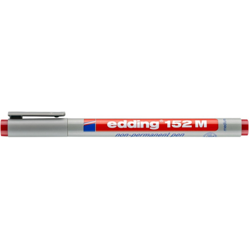 Marker zmywalny e-152 M EDDING, 1mm, czerwony