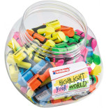 Mini zakreślacze e-7 51.641 EDDING, display, 100 szt., mix kolorów