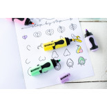 Mini zakreślacze e-7 51.641 EDDING, display, 100 szt., mix kolorów