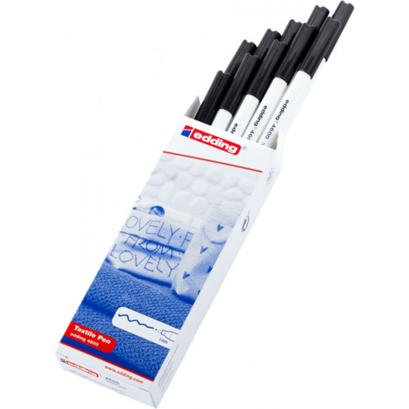 Pisak tekstylny e-4600 EDDING, 1mm, czarny