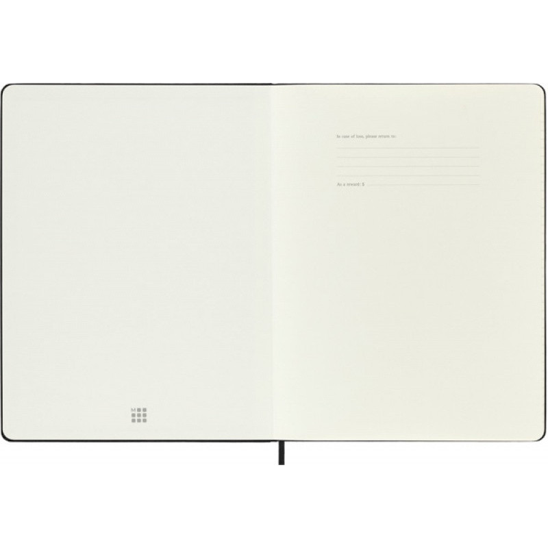 Notes MOLESKINE Classic XL (19x25cm) w linie, twarda oprawa, 192 strony, czarny