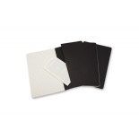 Zestaw 3 Zeszytów MOLESKINE Cahier Journals P (9x14cm) w kratkę, 64 strony, czarny