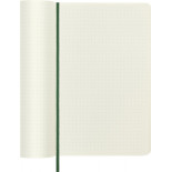 Notes MOLESKINE L (13x21cm) w kropki, miękka oprawa, myrtle green, 192 strony, zielony