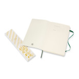 Notes MOLESKINE L (13x21cm) w kropki, miękka oprawa, myrtle green, 192 strony, zielony