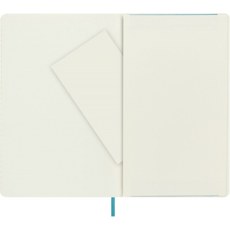 Notes MOLESKINE L (13x21 cm) w linie, miękka oprawa, reef blue, 192 strony, niebieski
