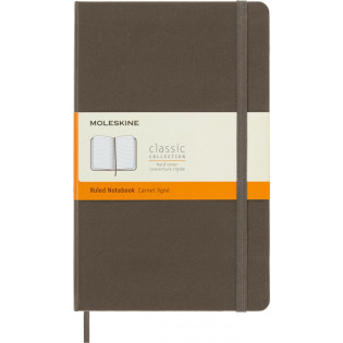 Notes MOLESKINE Classic L (13x21 cm) w linie, twarda oprawa, earth brown, 240 stron, brązowy