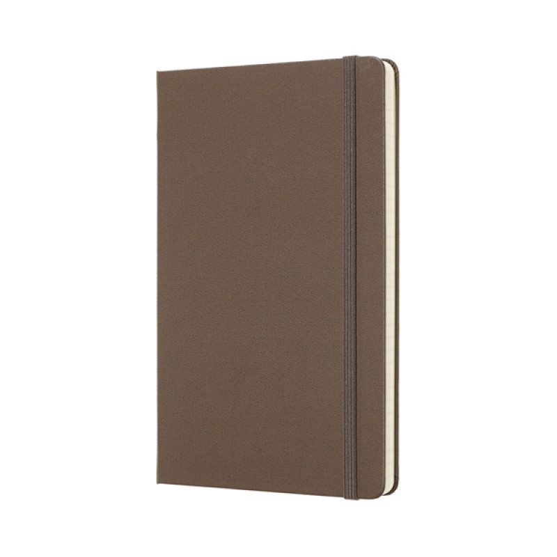 Notes MOLESKINE Classic L (13x21 cm) w linie, twarda oprawa, earth brown, 240 stron, brązowy