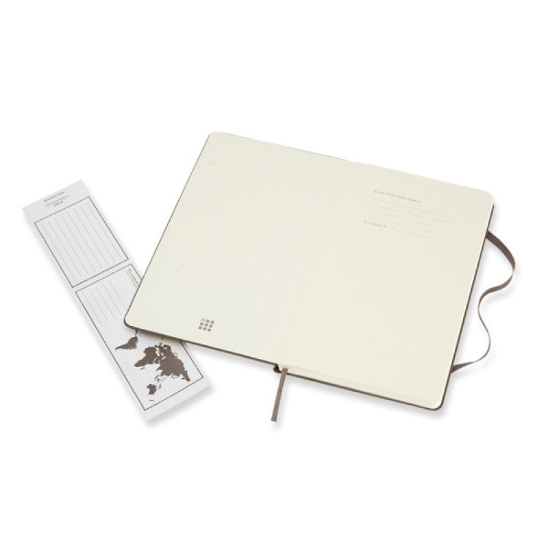 Notes MOLESKINE Classic L (13x21 cm) w linie, twarda oprawa, earth brown, 240 stron, brązowy