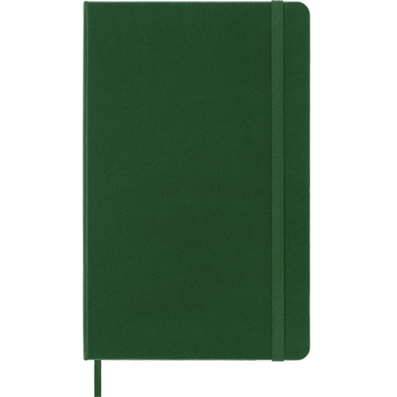 Notes MOLESKINE Classic L (13x21cm) w kropki, twarda oprawa, myrtle green, 240 stron, zielony
