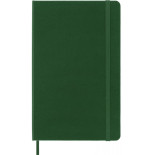 Notes MOLESKINE Classic L (13x21cm) w kropki, twarda oprawa, myrtle green, 240 stron, zielony