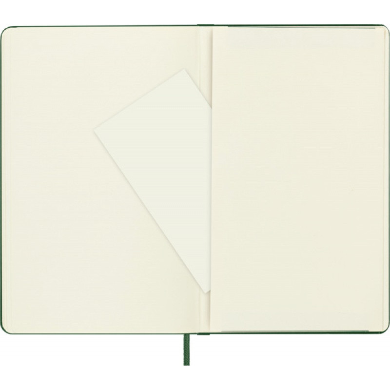Notes MOLESKINE Classic L (13x21cm) w kropki, twarda oprawa, myrtle green, 240 stron, zielony