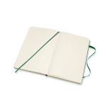 Notes MOLESKINE Classic L (13x21cm) w kropki, twarda oprawa, myrtle green, 240 stron, zielony