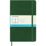 Notes MOLESKINE Classic L (13x21cm) w kropki, twarda oprawa, myrtle green, 240 stron, zielony