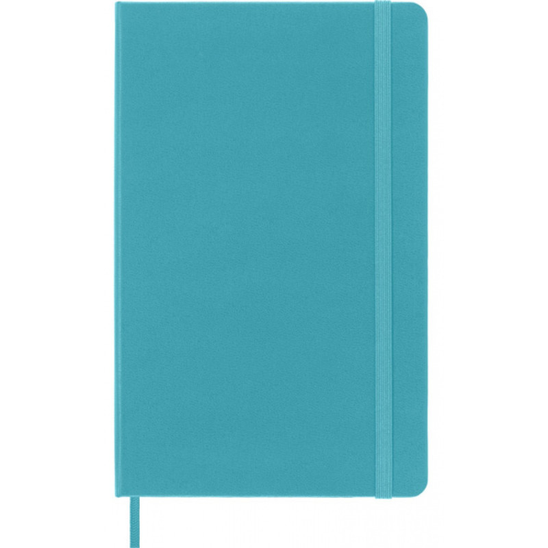 Notes MOLESKINE Classic L (13x21 cm) w linie, twarda oprawa, reef blue, 240 stron, niebieski