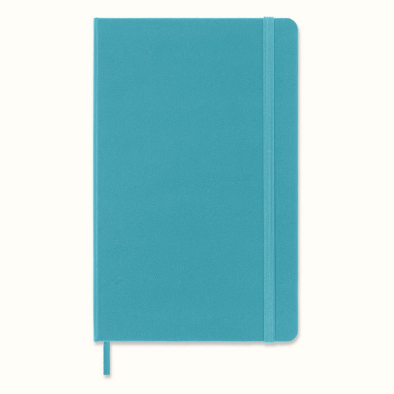 Notes MOLESKINE Classic L (13x21 cm) w linie, twarda oprawa, reef blue, 240 stron, niebieski