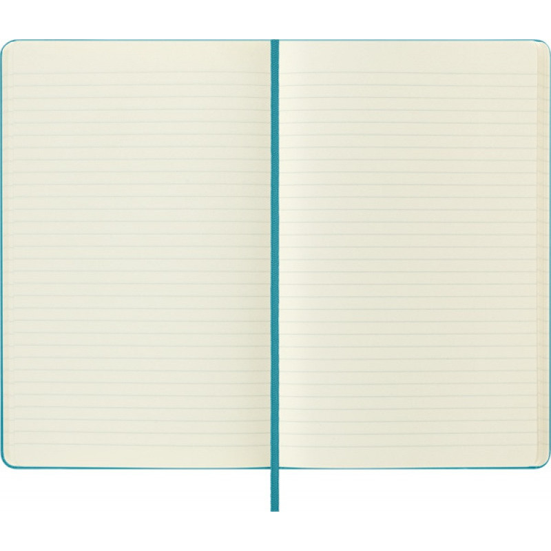 Notes MOLESKINE Classic L (13x21 cm) w linie, twarda oprawa, reef blue, 240 stron, niebieski
