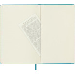 Notes MOLESKINE Classic L (13x21 cm) w linie, twarda oprawa, reef blue, 240 stron, niebieski