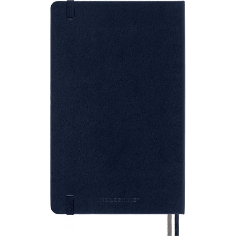 Notes MOLESKINE Classic L (13x21 cm) w linie, twarda oprawa, sapphire blue, 400 stron, niebieski