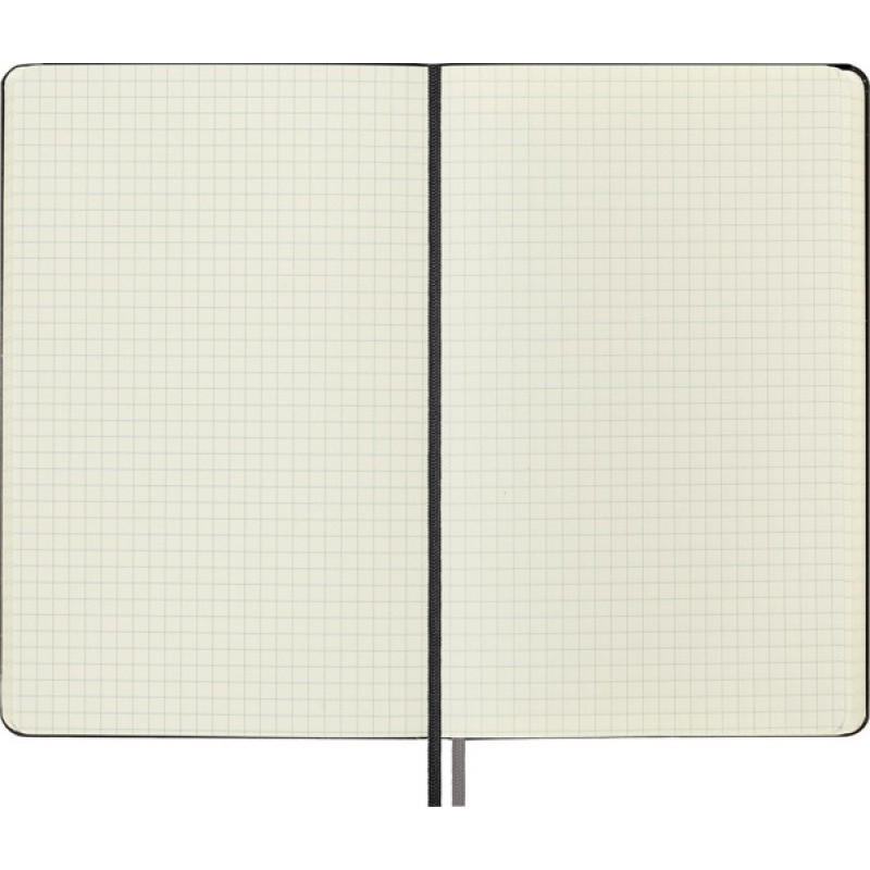 Notes MOLESKINE Classic L (13x21cm) w kratkę, twarda oprawa, 400 stron, czarny