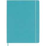 Notes MOLESKINE Classic XL (19x25 cm) w linie, twarda oprawa, reef blue, 192 strony, niebieski