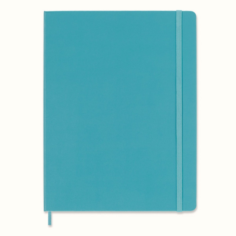 Notes MOLESKINE Classic XL (19x25 cm) w linie, twarda oprawa, reef blue, 192 strony, niebieski