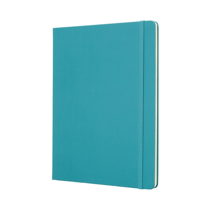 Notes MOLESKINE Classic XL (19x25 cm) w linie, twarda oprawa, reef blue, 192 strony, niebieski