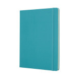 Notes MOLESKINE Classic XL (19x25 cm) w linie, twarda oprawa, reef blue, 192 strony, niebieski