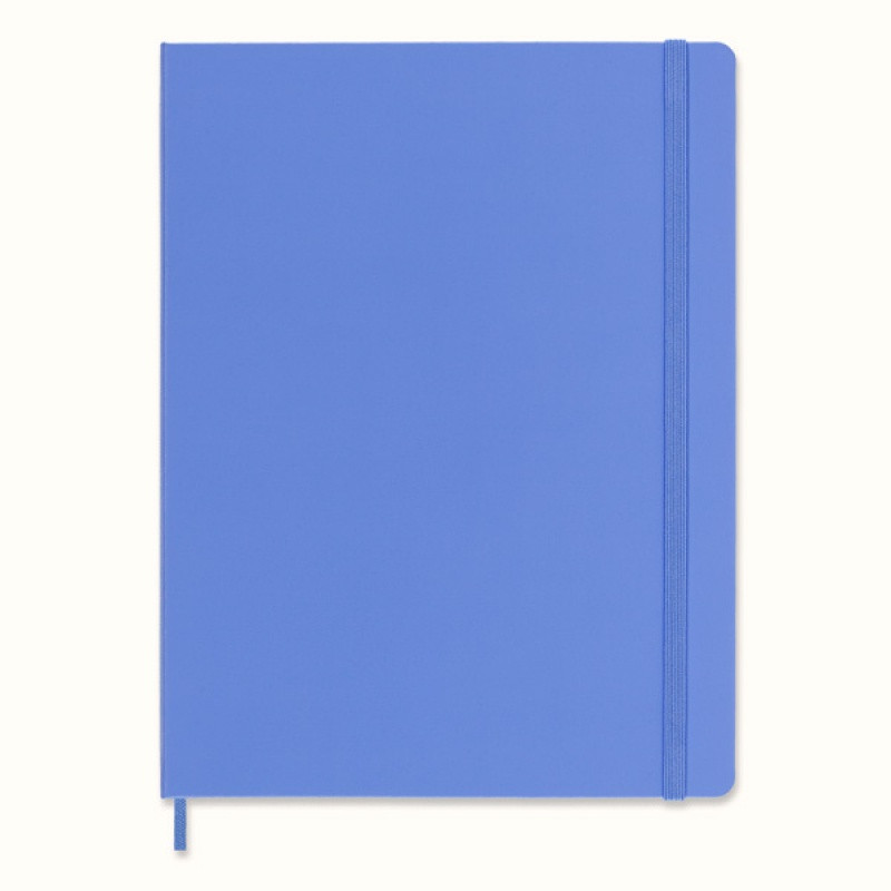 Notes MOLESKINE Classic XL (19x25 cm) w linie, twarda oprawa, hydrangea blue, 192 strony, niebieski