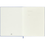 Notes MOLESKINE Classic XL (19x25 cm) w linie, twarda oprawa, hydrangea blue, 192 strony, niebieski