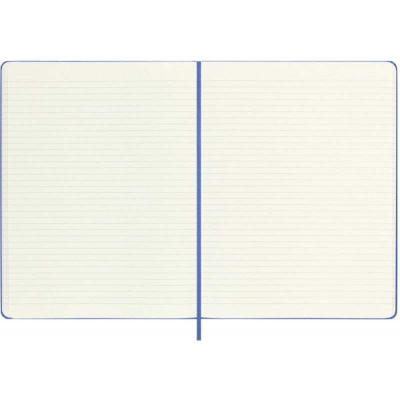 Notes MOLESKINE Classic XL (19x25 cm) w linie, twarda oprawa, hydrangea blue, 192 strony, niebieski