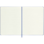 Notes MOLESKINE Classic XL (19x25 cm) w linie, twarda oprawa, hydrangea blue, 192 strony, niebieski