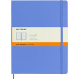 Notes MOLESKINE Classic XL (19x25 cm) w linie, twarda oprawa, hydrangea blue, 192 strony, niebieski