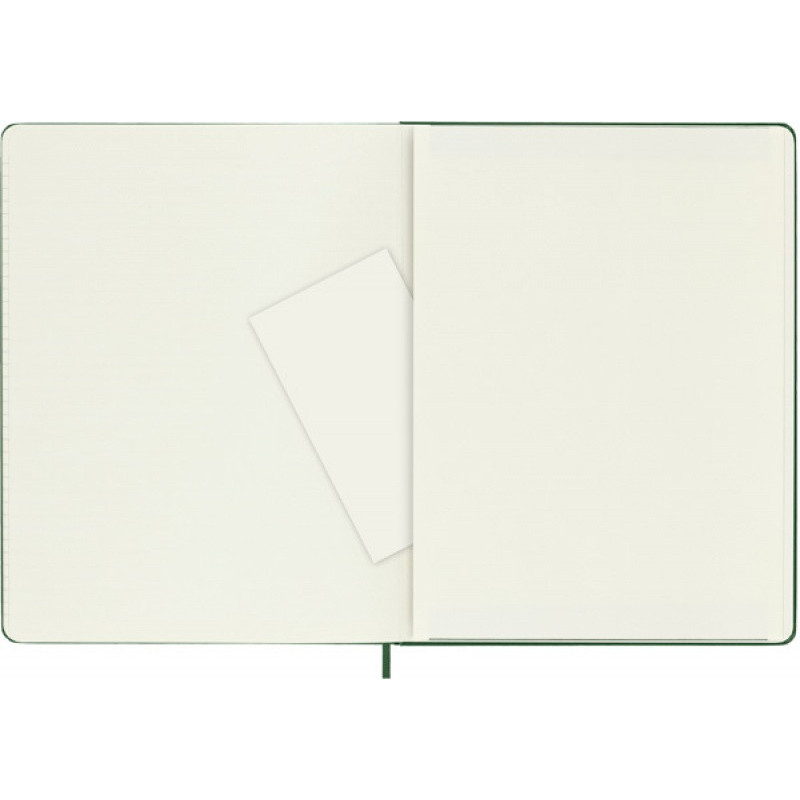Notes MOLESKINE Classic XL (19x25cm) w kratkę, twarda oprawa, myrtle green, 192 strony, zielony